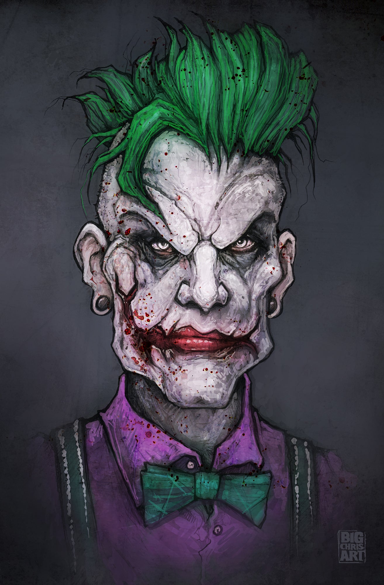 Horror | Nicole Chilelli - Hipster Joker | 11x17 Print